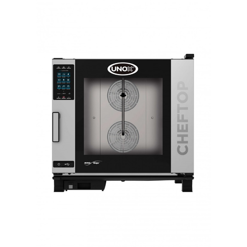 Unox XAVC-06FS-HPL 12 Hotel Size Pan Left-to-Right Door Opening Electric ChefTop MIND.Maps Plus Combi Oven - 440-480 Volts