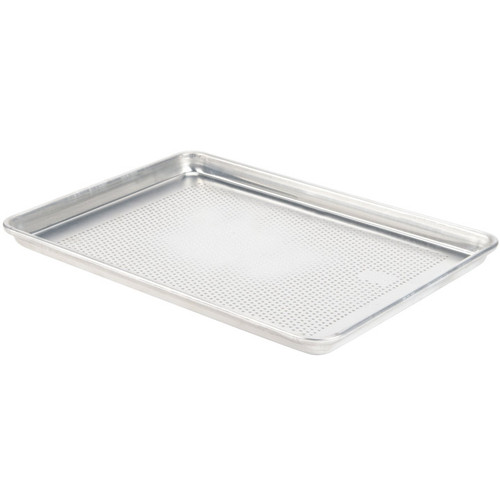 Vollrath 5303P Wear-Ever Half Size 18 Gauge 13" x 18" Aluminum Bun or Sheet Pan