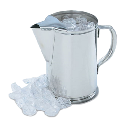 Vollrath 46402 64 Oz. Stainless Steel Water Pitcher With Ice Guard