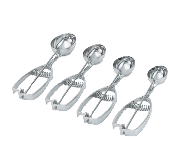 Vollrath 47200 0.75 oz Oval Stainless Steel Squeeze Handle Disher