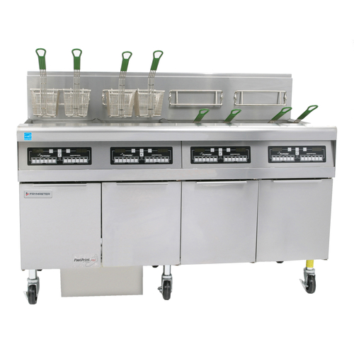 Frymaster FPPH455-NG 50 Lbs. Stainless Steel Natural Gas Frymaster Fryer Battery - 320,000 BTU