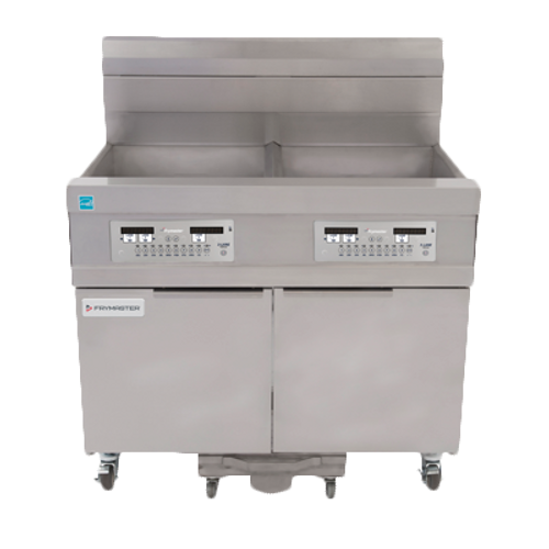 Frymaster 21814GF-NG 63 Lbs. Stainless Steel Natural Gas Frymaster Fryer Battery - 238,000 BTU