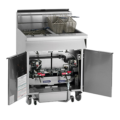 Imperial IFSSP-650-OP-C-NG Natural Gas Stainless Steel Fryer - 280,000 BTU