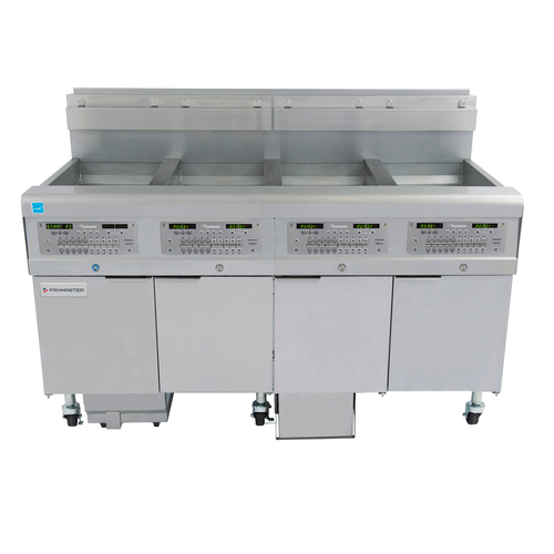 Frymaster 4FQG30U-NG 30 Lbs. Stainless Steel Natural Gas Frymaster FilterQuick Fryer Battery - 280,000 BTU