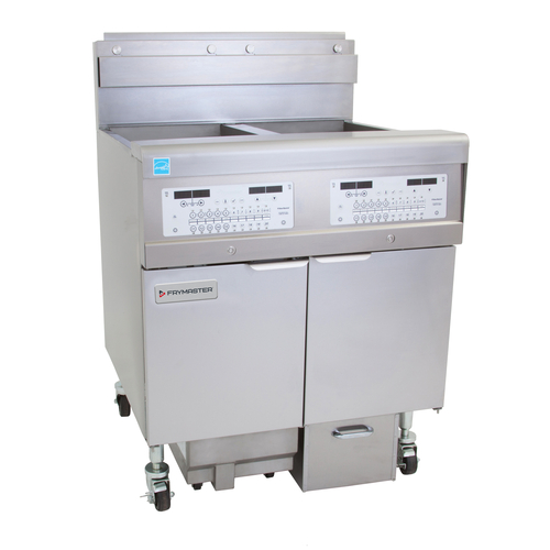 Frymaster 3FQG30U-NG 30 Lbs. Stainless Steel Natural Gas Frymaster FilterQuick Fryer Battery - 210,000 BTU