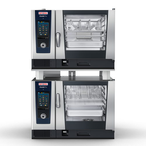 RATIONAL ICP 6-FULL ON 6-FULL LP 208/240V 1 PH-QS Liquid Propane iCombi Pro 6-Full Size Combi Ovens - 208-240 Volts 1 Phase