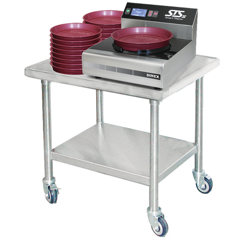 Dinex DXPICTABLEM 30"W x 24"D x 30-1/8"H 14 Gauge/304 Stainless steel Top Workstation