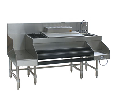 Eagle Group CCS-60-2 60" Underbar Ice Bin/Cocktail Station Blended Station