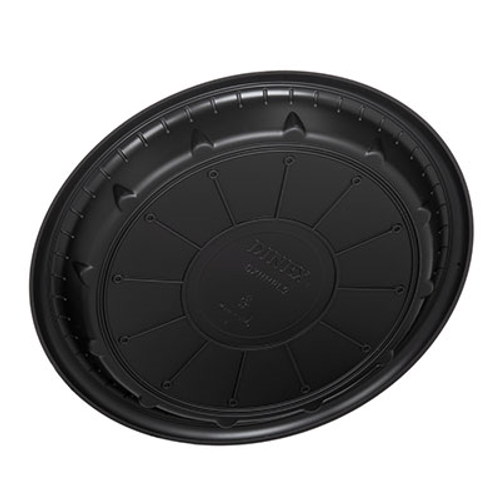 Dinex DXHHPL703 8" Polypropylene Black Disposable Plate