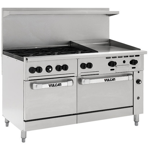 Vulcan 60RS-24GT6B 60" Gas Restaurant Range - 220,000 BTU