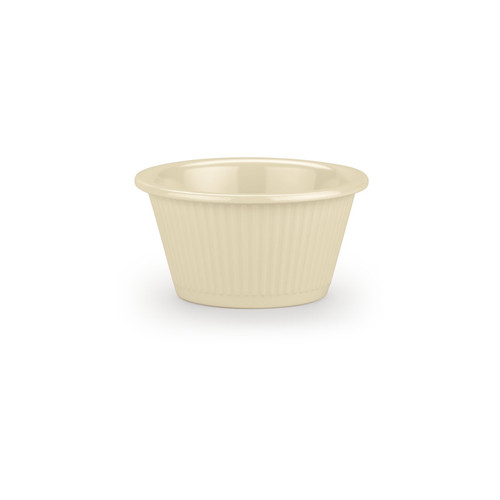 Carlisle S29242 2 Oz. Fluted Melamine Bone Ramekin