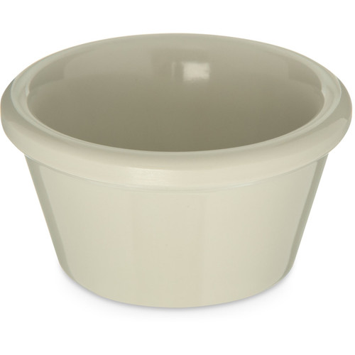 Carlisle S85242 2 5/8" Dia. Plastic Melamine Bone Ramekin