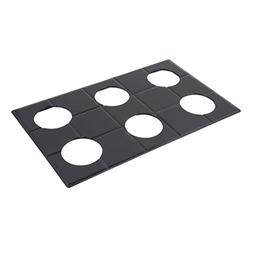 Bon Chef 52029IVYSPKLD 12.75" Ivory Aluminum E Z Fit Custom Cut Tile