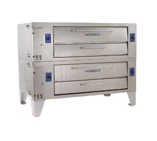 Bakers Pride Y602-LP Liquid Propane Double Deck Pizza Oven - 240,000 BTU