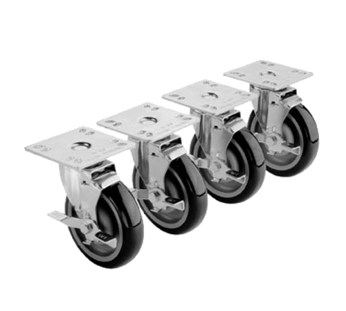 Krowne 28-107S 5" Plate Caster - 4/Set