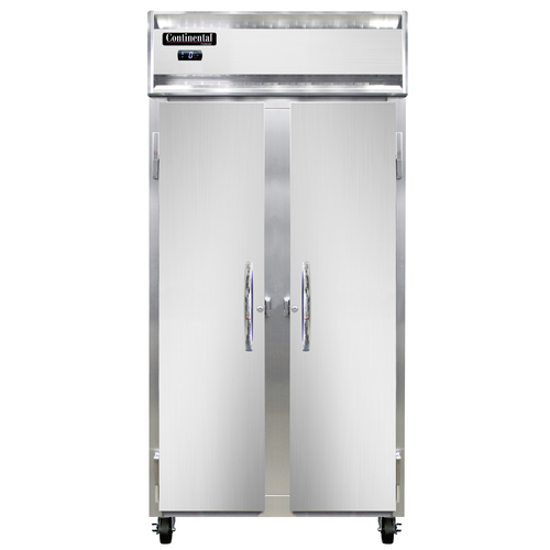 Continental Refrigerator 2FSE 36.25" W Two-Section Solid Door Reach-In Slim Line Freezer - 115 Volts