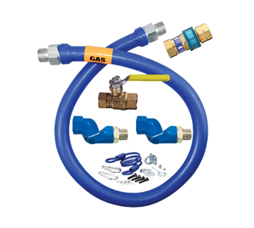 Dormont 1675KIT2S36 36" Blue Hose Moveable Gas Connector Kit