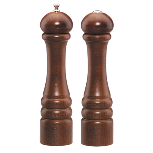 Chef Specialties 10100 10" High Professional Series Imperial Salt Shaker/Pepper Mill Set