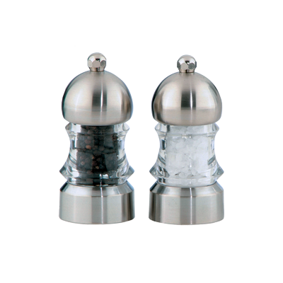 Chef Specialties 01572 3 1/2" Chef Home Cookin' Series Metro Salt Mill/Pepper Mill Set