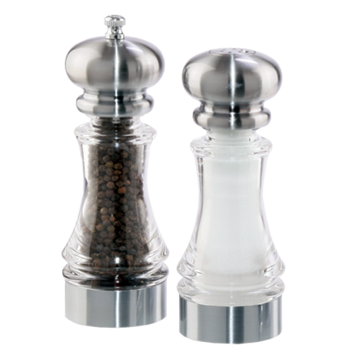 Chef Specialties 96851 Professional Series 4" Salt / Pepper Shaker & Mill Set