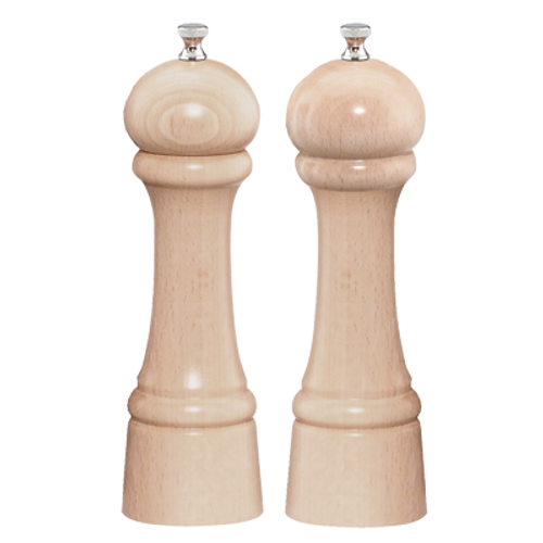 Chef Specialties 08202 8" High Professional Series Windsor Salt Mill / Pepper Mill Set