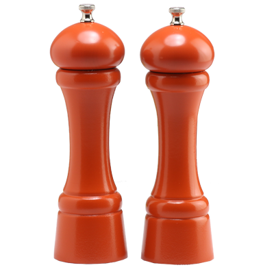 Chef Specialties 08902 8" Autumn Hues Professional Pepper Mill & Salt Mill Set