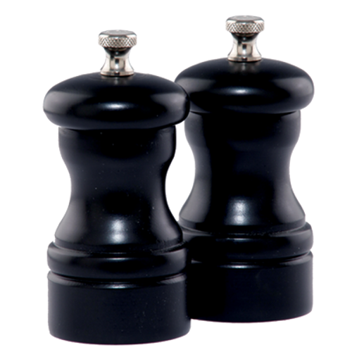 Chef Specialties 04502 4" Chef Professional Series Capstan Salt Mill/Pepper Mill Set