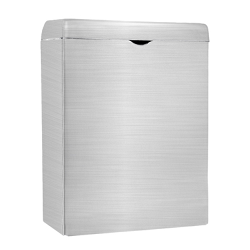 Alpine ALP451-SSB Stainless Steel Brushed Finish Wall Mount Sanitary Napkin Receptacle