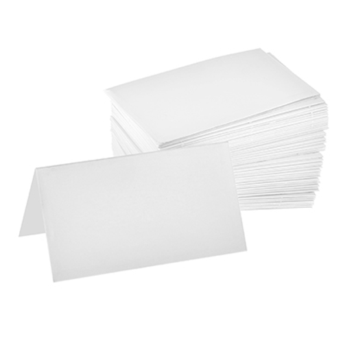 Alpine ALP493-01 2" x 3.5" White Thick GSM Cardstock Paper Blank Place Cards