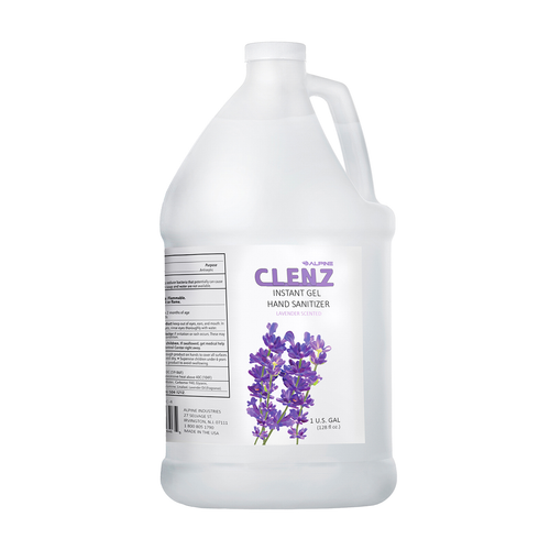 Alpine ALPC-4 1 Gallon Lavender Scent CLENZ Instant Gel Hand Sanitizer - 4 per case