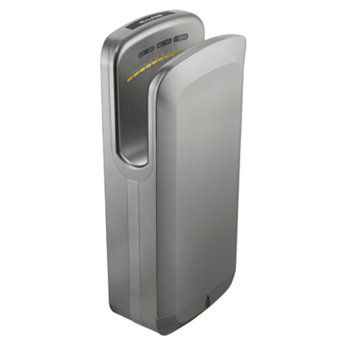 Alpine ALP404-20-GRY Gray 11.75"W x 7.25"D x 27.5"H Oak Hand Dryer Replaceable HEPA Filter - 220v - 1800W