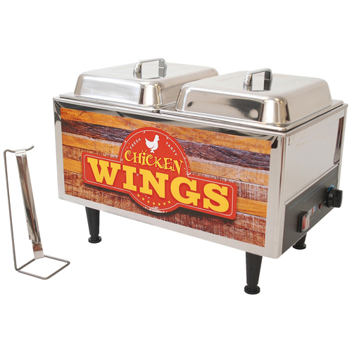 Winco 51072W Benchmark Chicken Wing Warmer - 120V 1200W