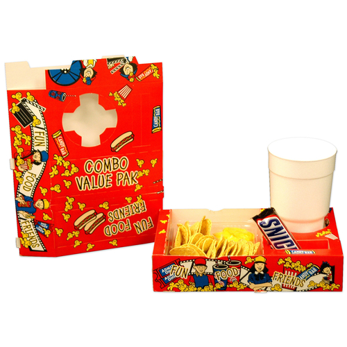 Winco 47001 10"W x 6-1/2"D x 2"H Benchmark Combo Serving Trays (250 Each Per Pack)