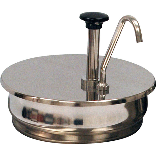 Winco 56752 Benchmark Condiment Pump 7 Qt. Inset Pan Stainless Steel