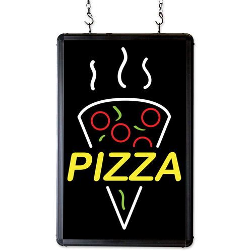 Winco 92006 "Pizza" LED Back Lighting Benchmark Ultra-Bright Merchandising Sign