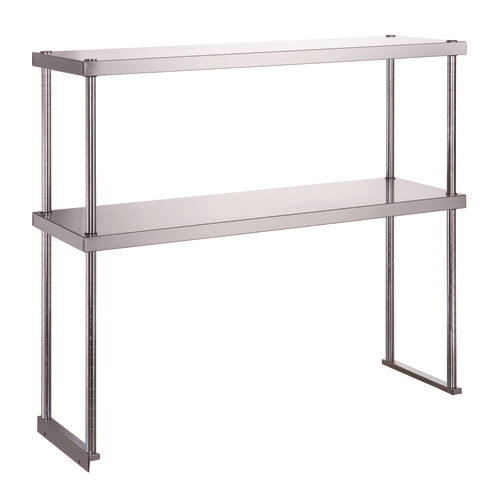 Dukers DCOS-1874 73 3/4" x 18" Stainless Steel Shelves Double Overshelf