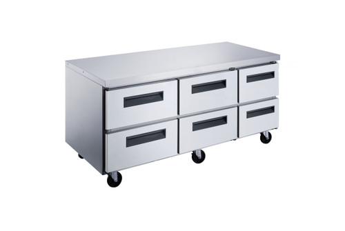 Dukers DUC72R 36" Rear Mounted Self-Contained Refrigeration Digital Temperature Control Undercounter Refrigerator