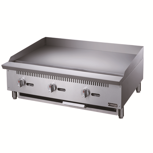 Dukers DCGMA36 36"W Stainless Steel Gas Countertop Griddle - 90,000 BTU