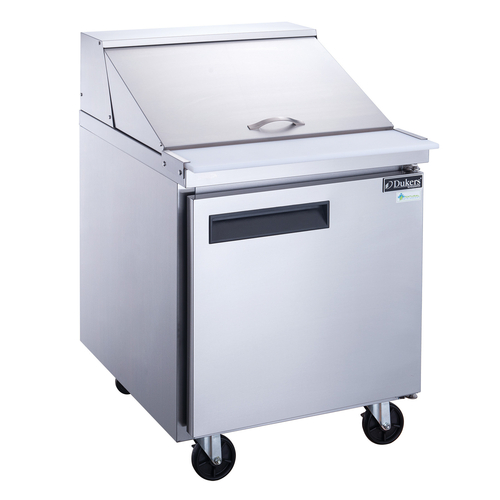 Dukers DSP29-12M-S1 29" 1 Self-Closing Solid Door Mega Top Sandwich / Salad Prep Table