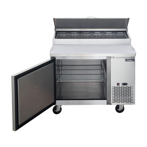 Dukers DPP44 44" 1 Self-Closing Solid Door Sandwich / Salad Prep Table