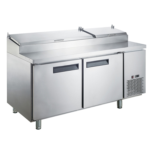 Dukers DPP70 70" 2 Solid Self-Closing Doors Sandwich / Salad Prep Table