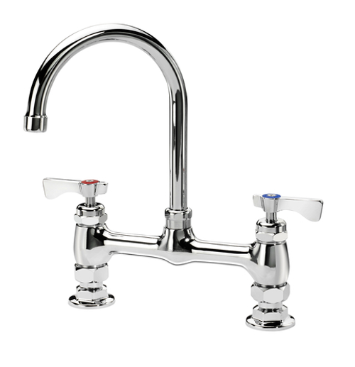 Krowne 15-801L 6" Gooseneck Spout Deck Mount Krowne Royal Series Faucet