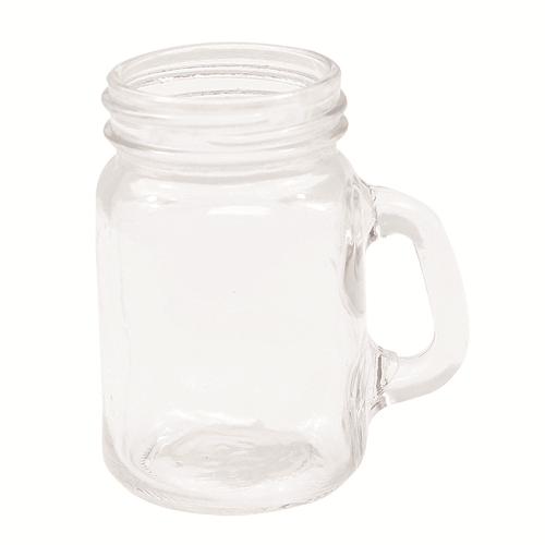 TableCraft Products FLBEER4 4 1/2 Oz. Square Glass Cash & Carry Mason Jars