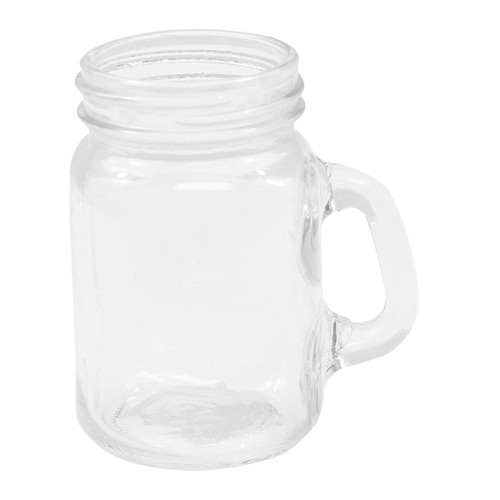 TableCraft Products FLBEER4 4 1/2 Oz. Square Glass Cash & Carry Mason Jars