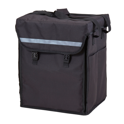 Cambro GBBP111417110 Small Folding Black GoBag Delivery Backpack - 4 Cases