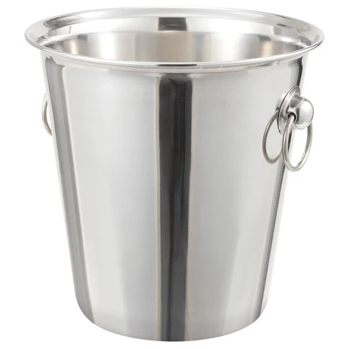 Winco WB-4 4 Qt. Stainless Steel Wine Bucket