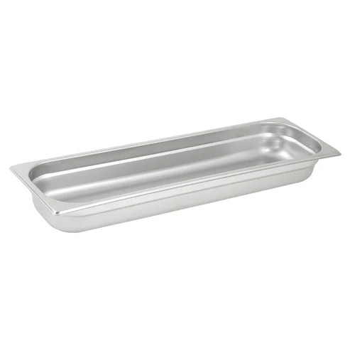 Winco SPJL-2HL 1/2 Size Long Stainless Anti-Jamming Steel Steam Table Pan