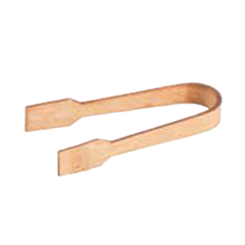 TableCraft Products BAMDT35 3 1/2" Bamboo Cash & Carry Tongs