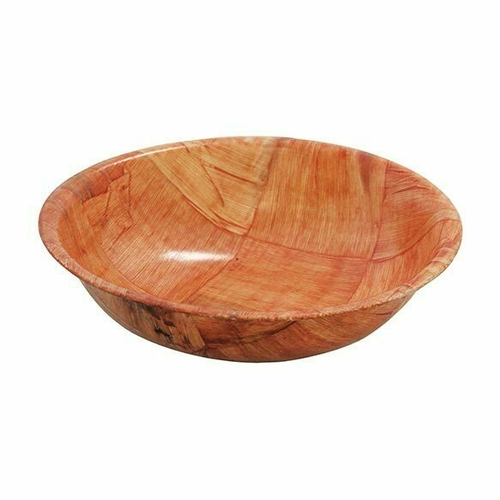 TableCraft Products 207 18 Oz. Mahogany Woven Wood Salad Bowl