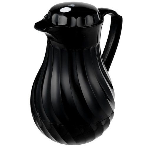 Vollrath 52140 42 Oz. Black Tilt & Pour SwirlServe Beverage Server